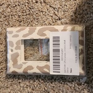 Leopard switch plate 2pk